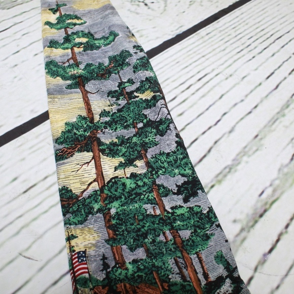 Vintage Tango By Max Raab Silk Fishing Neck Tie - Picture 6 of 8